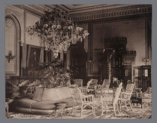 Salon in the Gezira Palace Hotel in Cairo.