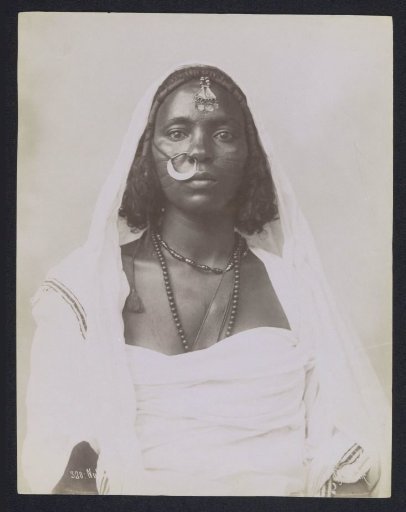 Portrait of an unknown Nubian woman.