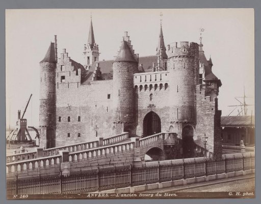 View of Het Steen in Antwerp, Belgium
