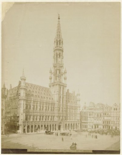 View of the Town Hall in Brussels