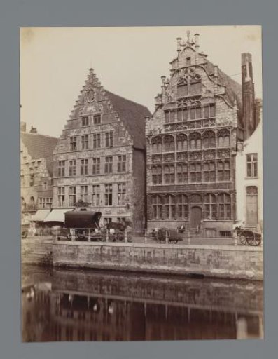 View of the Graslei in Ghent, Belgium