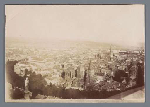 View of Liège and the Saint Paul's Cathedral, Belgium