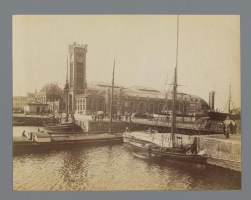 View of Ostend station, Belgium
