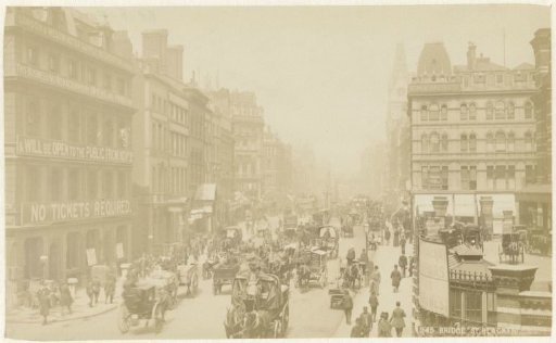View of New Bridge Street in London
