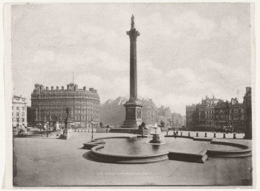 View of Trafalgar Square with Nelson's Column