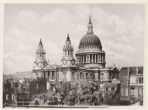 View of Saint Paul's Cathedral in London