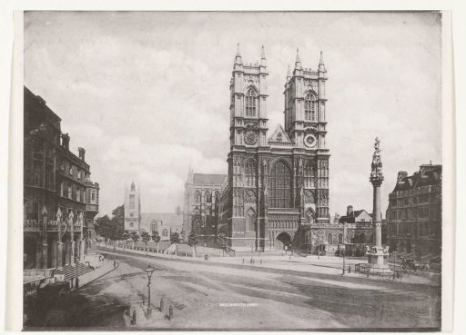 View of Westminster Abbey from Victoria Street, London