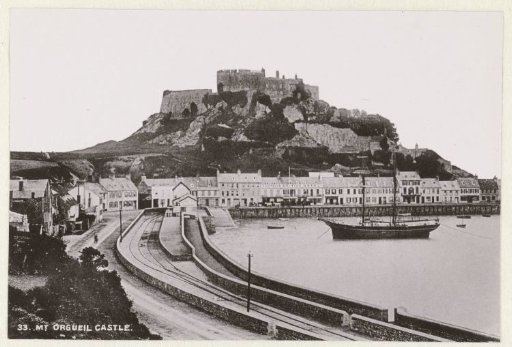 View of Mont Orgueil in Jersey