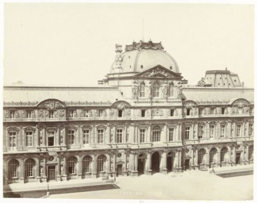 Courtyard of the Louvre in Paris