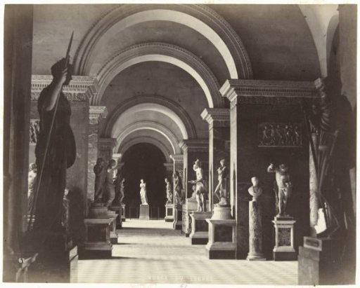 Sculpture Gallery in the Louvre in Paris
