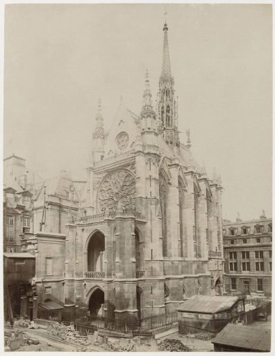 Sainte-Chapelle during restoration, Paris