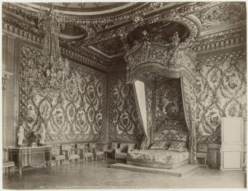 Bedroom of Marie Antoinette in the Château of Fontainebleau