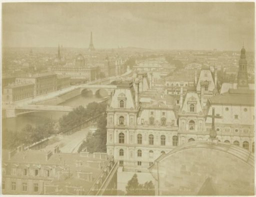 View over Paris, seen from the Saint-Gervais