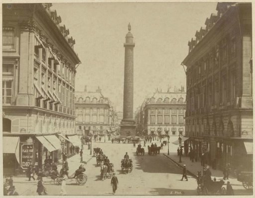 Place Vendôme and the Colonne Vendôme in Paris