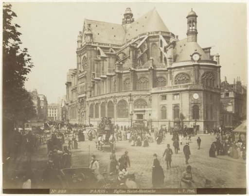 Exterior of the Saint-Eustache in Paris