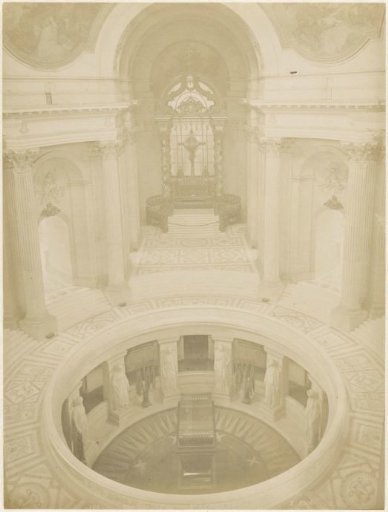 Monumental tomb of Napoleon Bonaparte in the Hôtel des Invalides, Paris