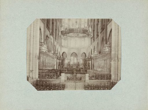 Interior of the choir in Notre-Dame in Paris