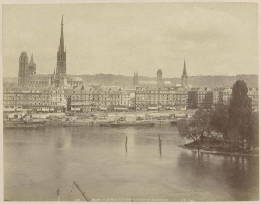 View of Rouen, seen from the church tower of the Église Saint-Sever