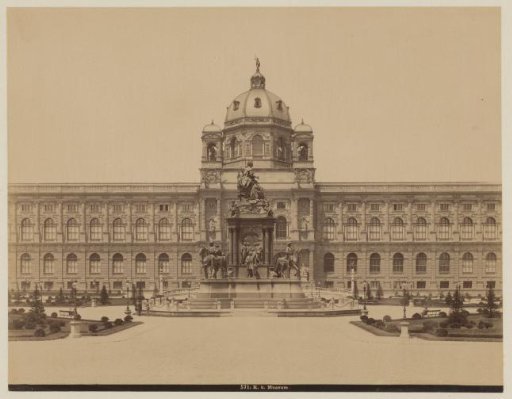 View of the Natural History Museum in Vienna, Austria