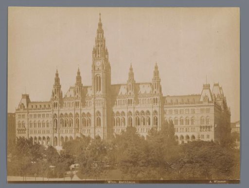 View of the Town Hall of Vienna, Austria