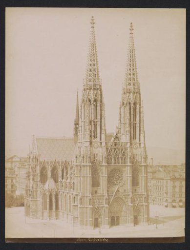 View of the Votivkirche in Vienna, Austria