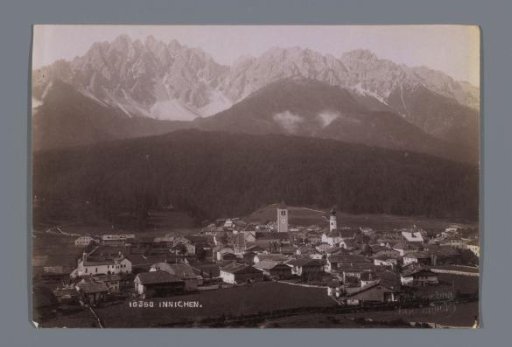 View of the village of Innichen, Italy