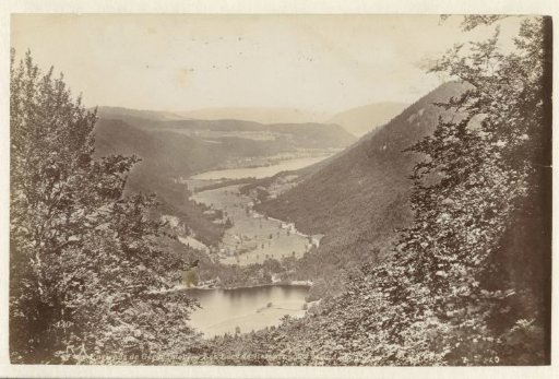 View of two lakes near Gérardmer