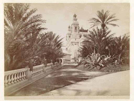 Opera House of Monte Carlo, seen from a park