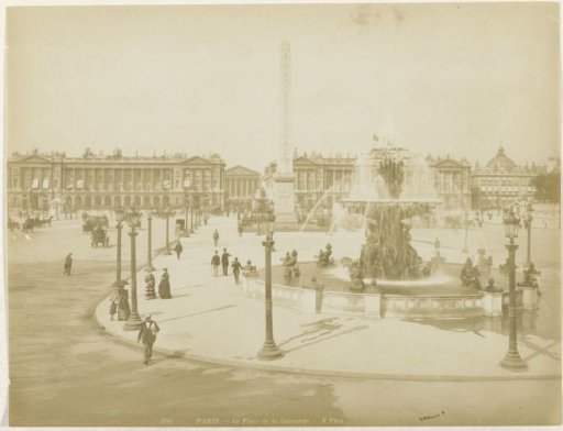 View of the Place de la Concorde in Paris