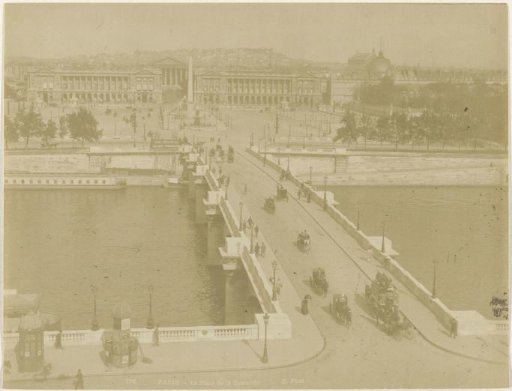 View of the Pont de la Concorde over the Seine in Paris