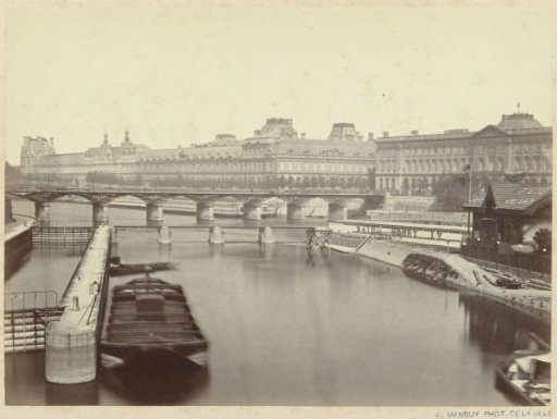 View of the Seine and the Louvre in Paris