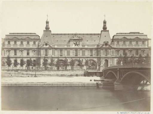 View of the Louvre and the Seine in Paris