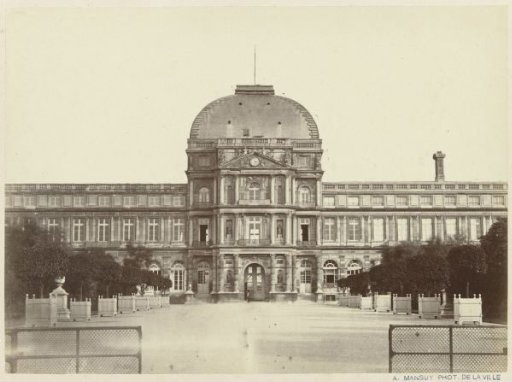 View of the Louvre from the Tuileries in Paris