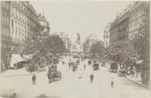 View of the Place de la République in Paris