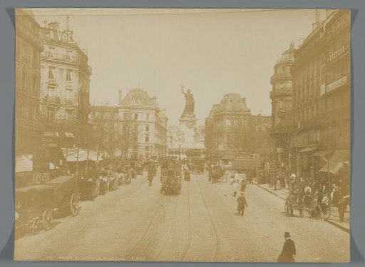 View of the Place de la République in Paris