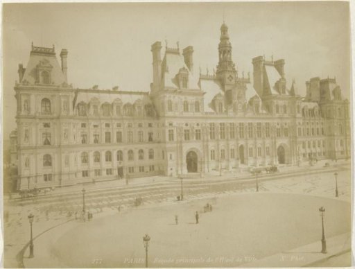View of the Town Hall of Paris