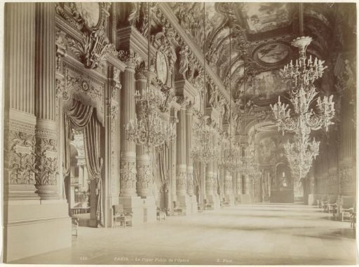 Foyer in the Opéra Garnier in Paris