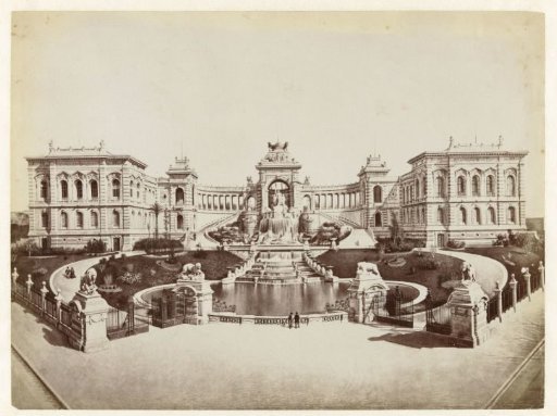 View of the Palais Longchamp in Marseille