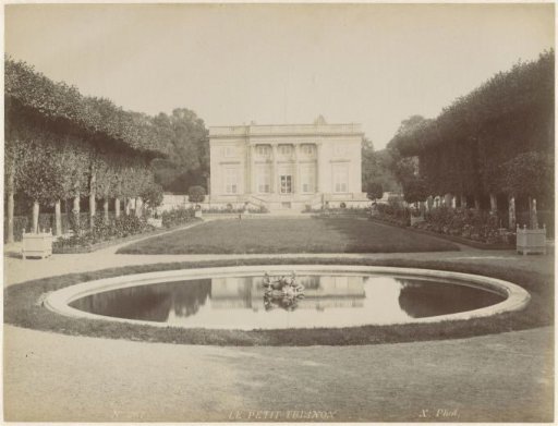 View of the Petit Trianon in the gardens of the Palace of Versailles