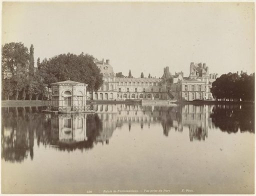 View of the Palace of Fontainebleau