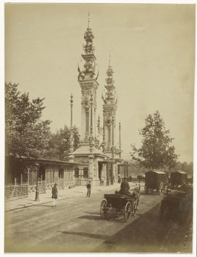 Entrance to the World's Fair of 1889 in Paris