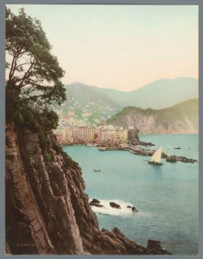 View of Camogli and the bay