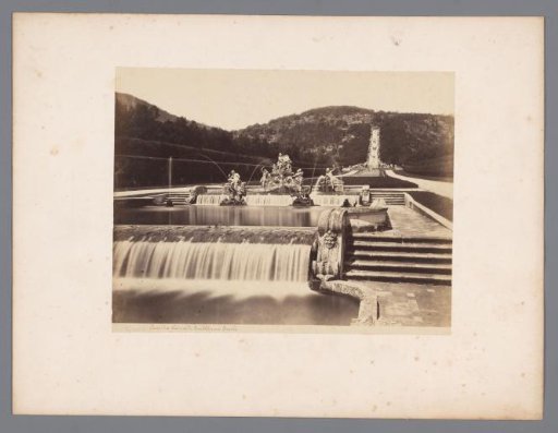 Fountain in the garden of the palace of Caserta, Italy