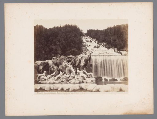 Fountain of Diana and Actaeon in the gardens of the palace of Caserta at Naples, Italy