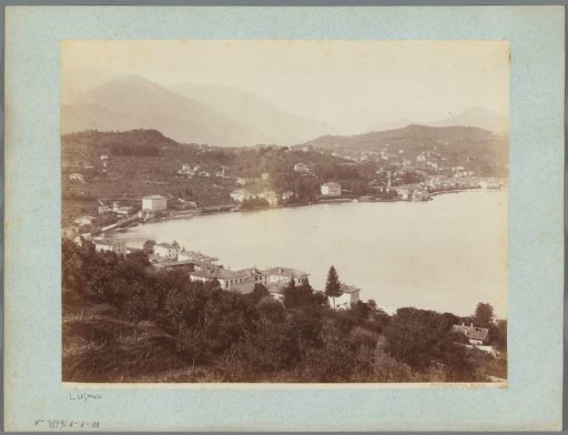 View of Lugano on Lake Como