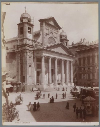 View of the Basilica della Santissima Annunziata del Vastato at Genoa