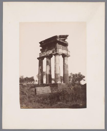 Remains of the Temple of Castor and Pollux at Agrigento