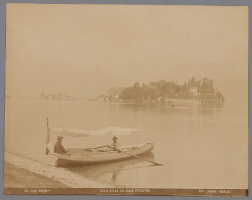 View of Isola dei Pescatori and Isola Bella in Lake Maggiore