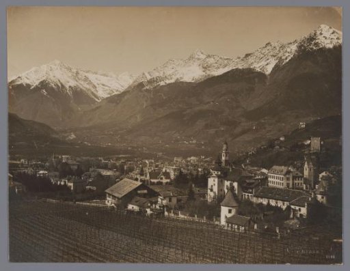 View of Obermais in Merano, Tyrol