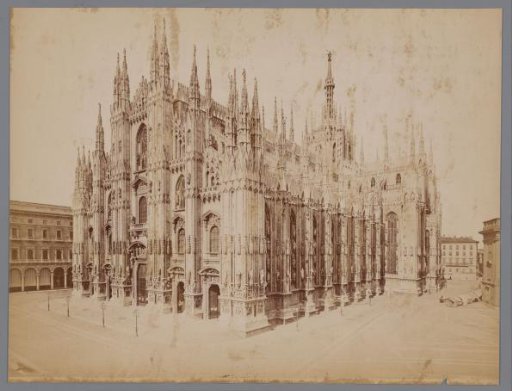 View of the Cathedral of Milan, Italy